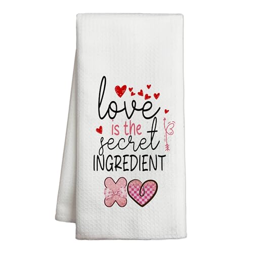 Heart-Themed Kitchen Towels - Perfect Valentine's Day Gift