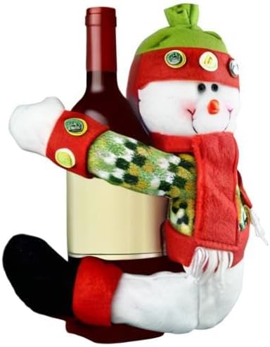 Skiennix Christmas Tree Topper Snowman - Unique Holiday Decor & Versatile Curtain Tie | Red, White, Green