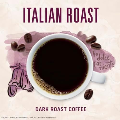 Starbucks VIA Instant Italian Roast Coffee - Dark Roast, 50 Packets, 0.11 oz Each
