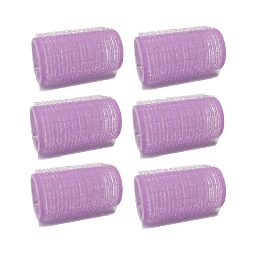 THE UM24 Small Self-Grip Hair Curlers Rollers 6-Piece Set for Salon & Home