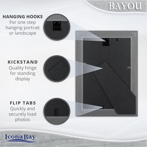 Icona Bay Cape Cod 4x6 Picture Frame - Cloudy White Coastal Photo Frame