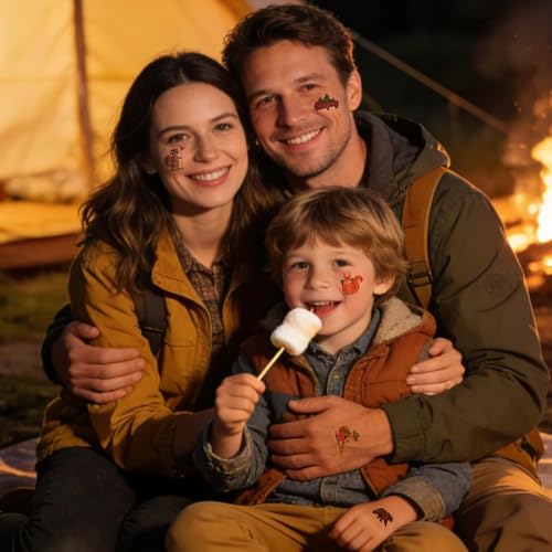Camping Temporary Tattoos 99 Pcs Kids Party Favors & Stickers