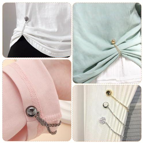 24 PCS Clothing Cinch Clips - Multi-Function Hem Pins for Shirts & Pants