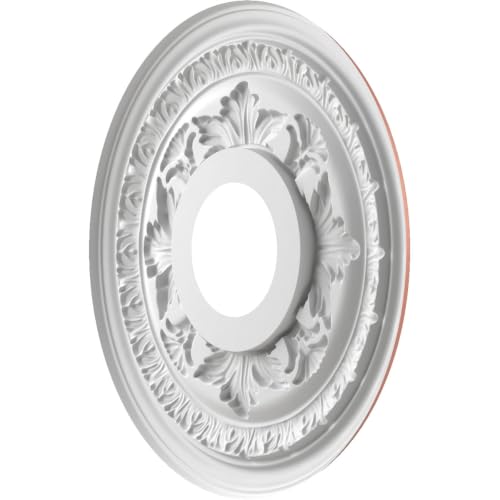 Ekena Millwork Baltimore Ceiling Medallion, 13-in. Pearl Champagne Pink