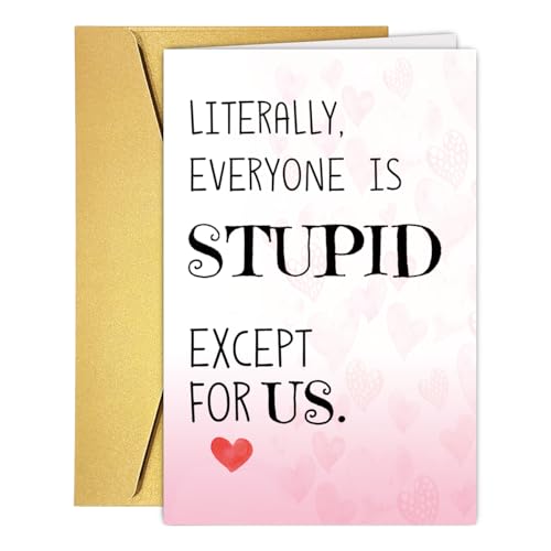 Funny Valentine's Day Card - Sarcastic Humor for Loved Ones
