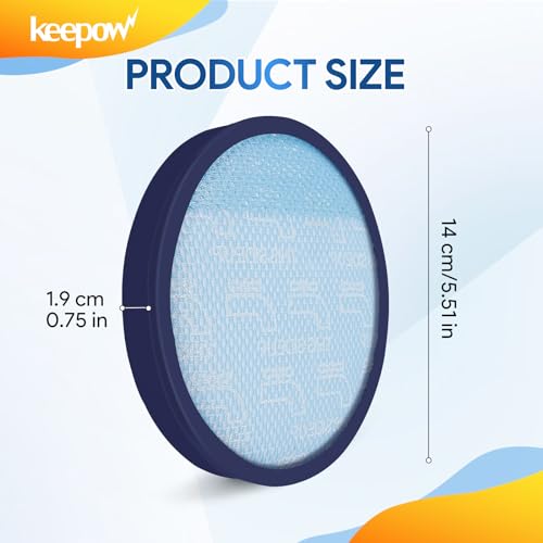 KEEPOW 2+1 Pack Vacuum Filters for Hoover Windtunnel UH71250