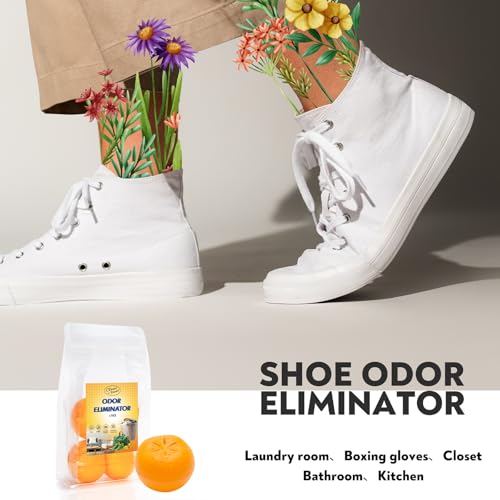 Clean-n-Fresh Citrus Baking Soda Shoe Deodorizer Balls (Pack of 4)