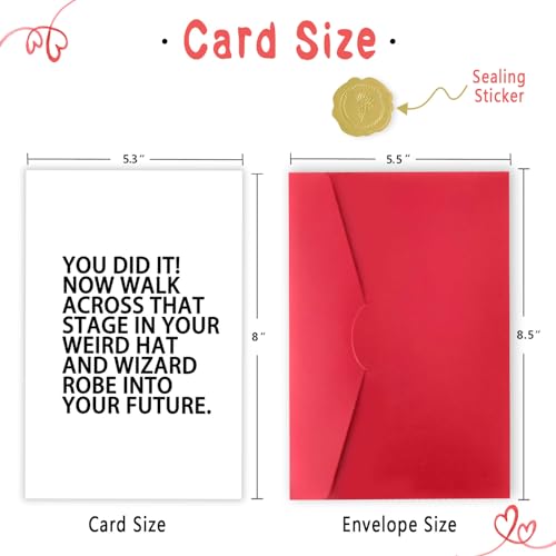 Funny Graduation Card with Envelope for Class of 2025