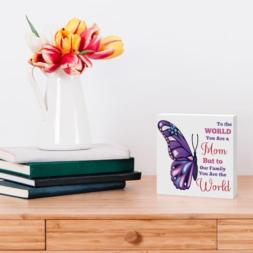 Heartfelt Wooden Box Sign for Mom - Perfect Gift for Any Occasion
