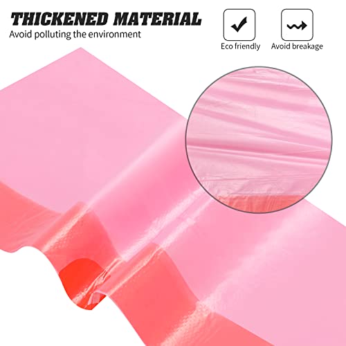 4 Gallon Drawstring Garbage Bags - 60 Count Pink Heavy-Duty Trash Bags