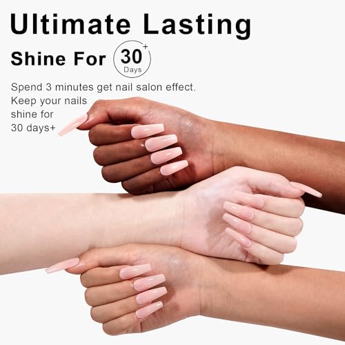 L'UGX Milky Pink Jelly Gel Nail Polish 15ml Sheer Translucent Nude
