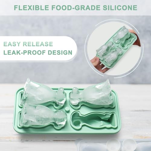Labrador Dog Ice Cube Tray - Silicone Molds for Whiskey & Cocktails