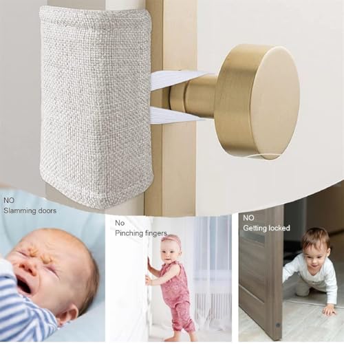 YLUNWUDE Door Silencer Cushion for Noise Reduction, Door Jammer & Slam Preventer, Fits Various Door Sizes, Nursery & Home Use