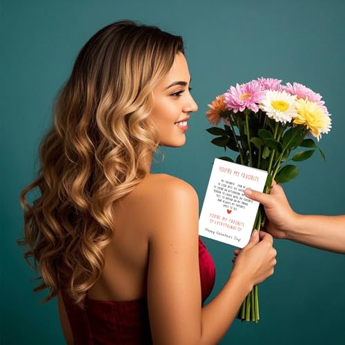 Funny Valentine's Day Greeting Card with Envelope for Him and Her