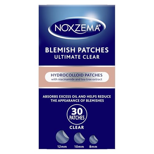 Noxzema Hydrocolloid Pimple Patches with Niacinamide & Tea Tree, 30 Count