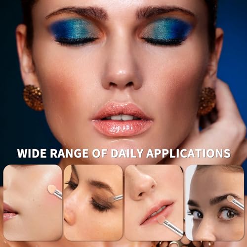 KALIONE 12 Pcs Long Eyeshadow Applicator Sponge Makeup Brushes Set
