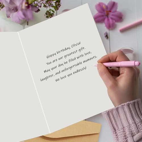 12th Birthday Greeting Card for Girls - Luxury 350gsm Birthday Gift