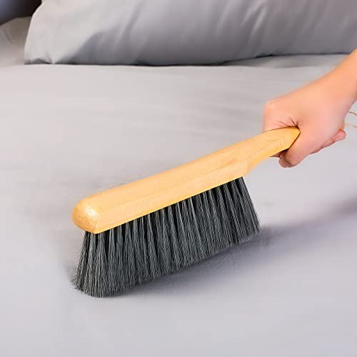 Patelai Wooden Bench Brushes - 2 Pack Natural Fiber Cleaning Tools