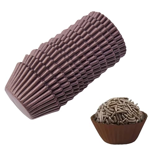 No. 4 Brigadeiro Paper Cups - 1 Inch Mini Baking Liners, 1000 Pack