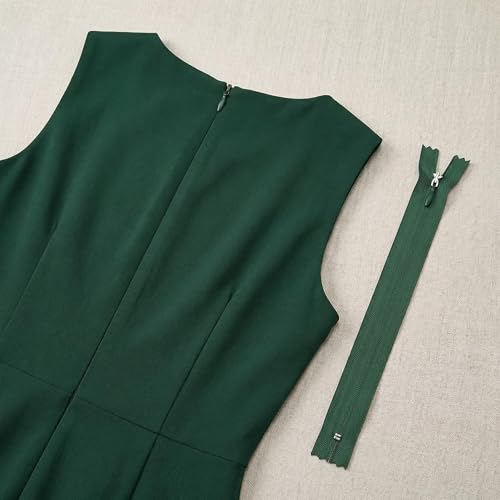 Sawoake 11 Inch Invisible Zippers #3 Green Nylon Coil 2-Pack