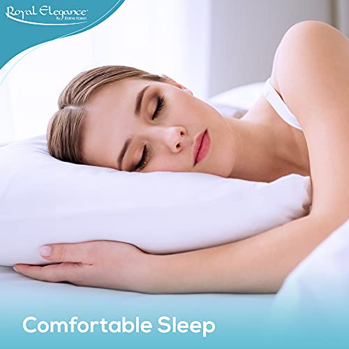 Elaine Karen Waterproof Pillow Protectors 2-Pack - Zippered Vinyl Encasement Covers