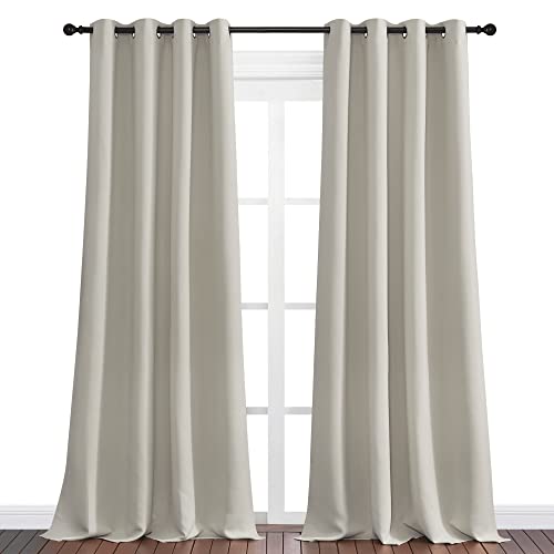 NICETOWN Blackout Curtains 55x108 Inch, Set of 2 Grommet Drapes for Bedroom