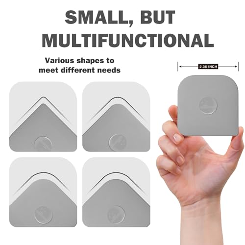 Matscover 5-Piece Plastic Pan Scraper Set - Durable ABS Kitchen Tool, Grey