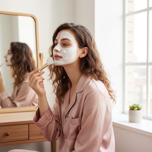 Silicone Face Mask Brush 4-Piece Set for Skincare Mud and Clay Application