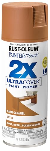 Rust-Oleum Painter's Touch 2X Ultra Cover Spray Paint Satin Warm Caramel 12oz