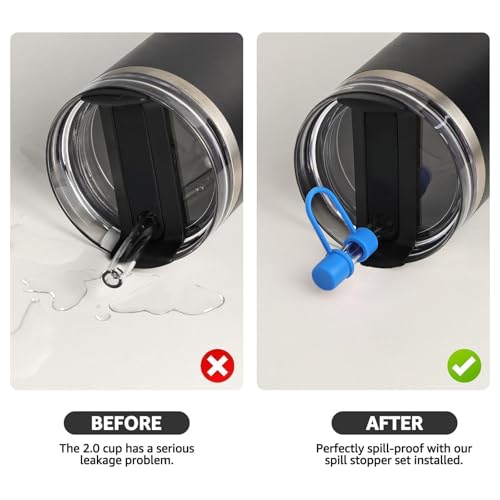 MOLOSLEEVE Straw Toppers for Stanley 30oz/40oz Tumblers - Blue
