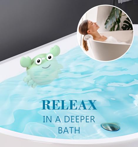 Silicone Bathtub Overflow Drain Cover - Cute Crab Design
