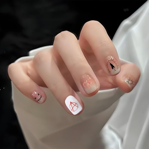 Guroenky 5D Embossed Rock Nail Art Stickers Guitar Star Decals
