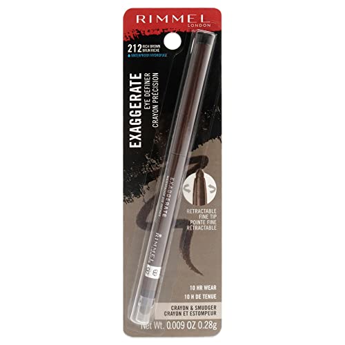 Rimmel London Exaggerate Waterproof Eye Definer Eyeliner - Rich Brown