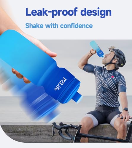 PZLife 24oz BPA-Free Bike Water Bottle with Pull Top Lid