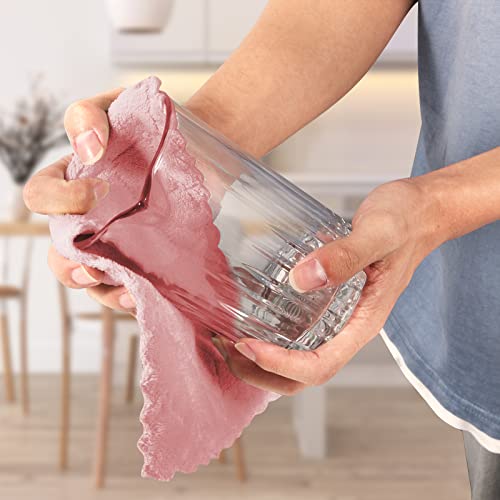 UMANI 12 Pack Microfiber Cleaning Cloths - 10x6 Inch Reusable Rags