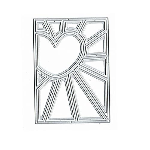 Heart Line Background Metal Cutting Dies for Card Making Scrapbooking