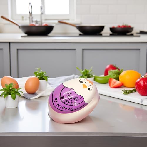 Purple Egg Timer - Color Changing Kitchen Timer for Cooking
