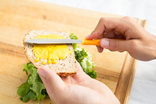 Zyliss Orange 4-Inch Sandwich Knife & Condiment Spreader - Butter & Cream Cheese Tool