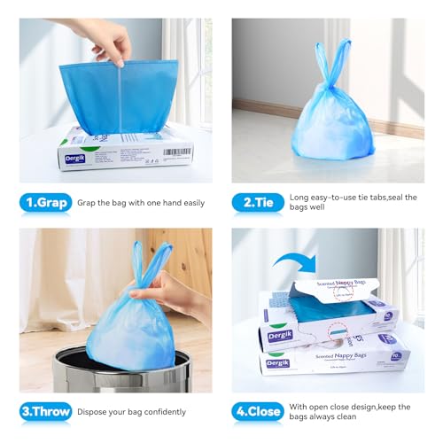 Scented Sanitary Disposal Bags - 90 Count Hygiene Bags for Women