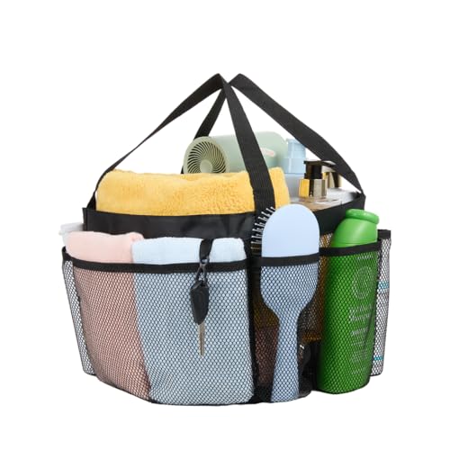 Portable Mesh Shower Caddy with 8 Pockets – Ideal for Dorms & Travel