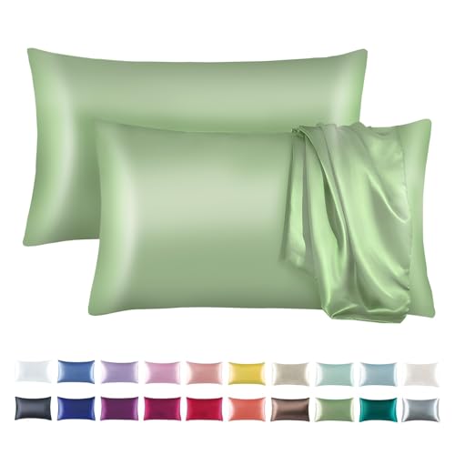 Tyfitb Satin Pillowcase Set - King Size, Cooling & Hypoallergenic - 2-Pack