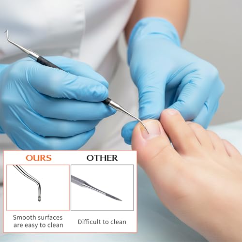 Heavy Duty Metal Nail File and Dual-Ended Toenail Lifter Set