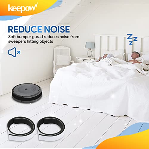 KEEPOW Soft Bumper Guard for iRobot Roomba - 2 Pack, 21-Inch Protection