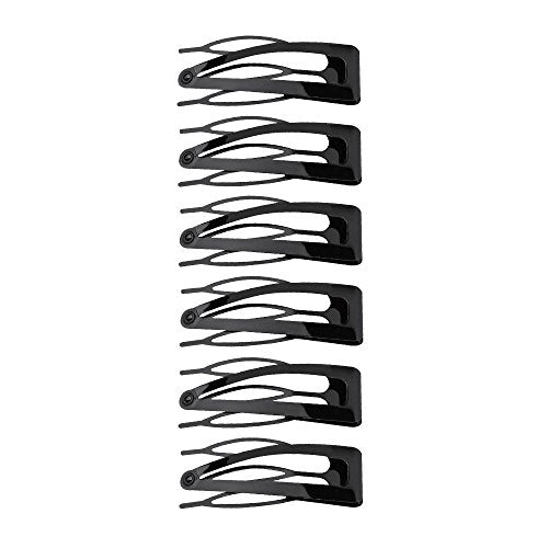 Revlon Double Grip Hair Clips, No-Slip Hair Clamps, 6 Count