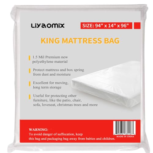 King Mattress Bag for Moving & Storage - Waterproof & Durable