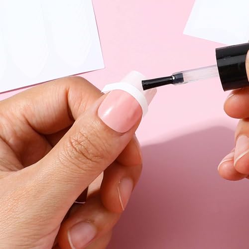 Oruola 1620pcs French Tip Nail Stickers & Stencils, 40 Sheets Self-Adhesive Manicure Guides