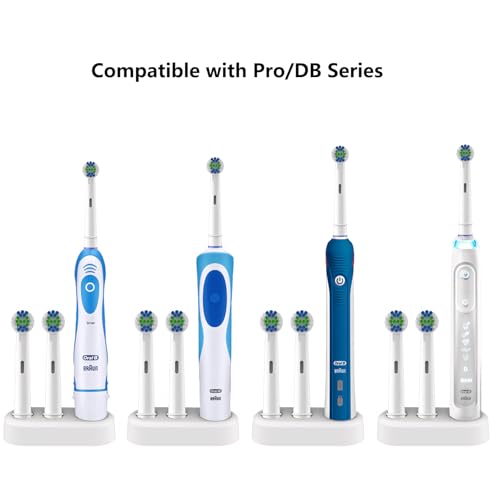 Elryndtor Toothbrush Holder for Oral-B - 2 Pcs Electric Stand & 4 Covers