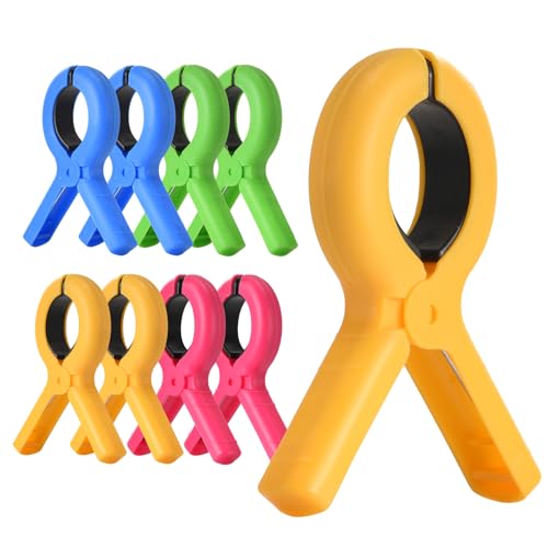 Windproof Beach Towel Clips - 8 Pack Durable Clips for Chairs