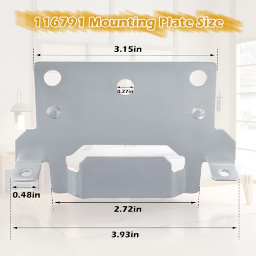 IWIWE 116791 Mounting Plate for IKEA Bed Frames - 2 Pack