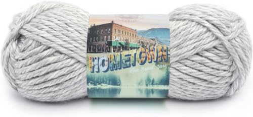 Lion Brand Hometown Yarn - Super Bulky 6-Pack in Springfield Silver
